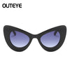 Big Large Cat Eye Butterfly Women Sunglasses Oversized Fashion Plastic Frame DW
