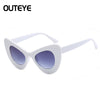 Big Large Cat Eye Butterfly Women Sunglasses Oversized Fashion Plastic Frame DW