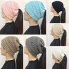 Ponytail Beanie Hat High Bun Knitted Cap Skull Stretchy Winter Warm Fashion