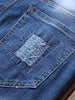 Flag Graphic Print Straight Distressed Jeans