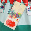 Snowflake Snowman Print Christmas Midi Dress