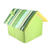 Striped Pattern Removable Dog Cat House Pet Bed
