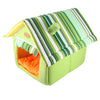 Striped Pattern Removable Dog Cat House Pet Bed