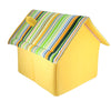 Striped Pattern Removable Dog Cat House Pet Bed