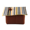 Striped Pattern Removable Dog Cat House Pet Bed