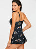 Bees Print  Skirted Swimsuit