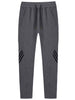 Drawstring Stripe-trimed Straight Sweatpants