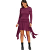 Bertha Collar Ruched Dress
