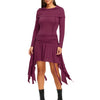 Bertha Collar Ruched Dress