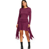 Bertha Collar Ruched Dress