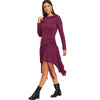 Bertha Collar Ruched Dress