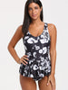 Floral Peplum Tankini Top and Briefs