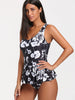 Floral Peplum Tankini Top and Briefs