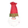 Creative Christmas Santa Claus Style Wine Bottle Decoration Cloth 5pcs