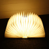 QL01 Warm White LED Wooden Folding Book Shape Light