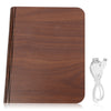 QL01 Warm White LED Wooden Folding Book Shape Light