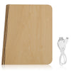 QL01 Warm White LED Wooden Folding Book Shape Light