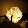 QL01 Warm White LED Wooden Folding Book Shape Light