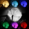 QL01 Warm White LED Wooden Folding Book Shape Light
