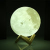 UE3D020 Rechargeable Touch Switch 3D Print Moon Lamp Decor Gift