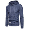Knitted Drop Shoulder Drawstring Pullover Hoodie