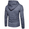 Knitted Drop Shoulder Drawstring Pullover Hoodie