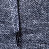 Knitted Drop Shoulder Drawstring Pullover Hoodie
