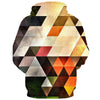 Kangaroo Pocket Vertigo Geometric Print Hoodie