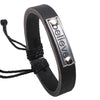 Cool Soft Stylish Unisex Alloy Leather Bracelet