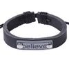 Cool Soft Stylish Unisex Alloy Leather Bracelet