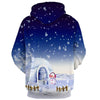 Christmas Santa Clause Reindeer Pullover Hoodie