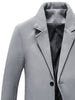 Longline Single Breasted Wool Blend Coat