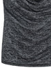 Marled Cowl Neck T-shirt