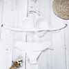 Sexy Halter Neck Padded Spliced Lace Women Bikini Set