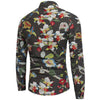 3D Florals Birds Print Cotton Linen Shirt
