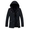 Epaulet Design Detachable Hood Flocking Coat