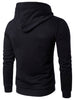 Pouch Pocket Graphic Print Pullover Hoodie