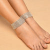 Multi-row Bridal Adjustable Faux Diamond Bracelet Anklet for Women