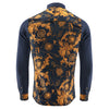 Ornate Print Long Sleeve Button-Down Shirt For Men