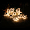 DIY LED Letter Hanging String Lights Lamp Parties Christmas Decor