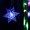 DIY LED Snowflake Hanging String Lights Parties Holiday Decor