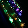 DIY LED Snowflake Hanging String Lights Parties Holiday Decor