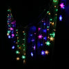 DIY LED Snowflake Hanging String Lights Parties Holiday Decor