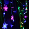 DIY LED Snowflake Hanging String Lights Parties Holiday Decor