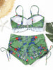 Floral Twist Bandeau Bikini Set