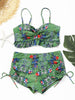 Floral Twist Bandeau Bikini Set