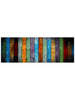 Colorful Stripe Antislip Velvet Area Rug