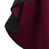 Vintage Color Block High Low Dress