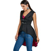 Vintage Color Block High Low Dress