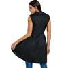Vintage Color Block High Low Dress